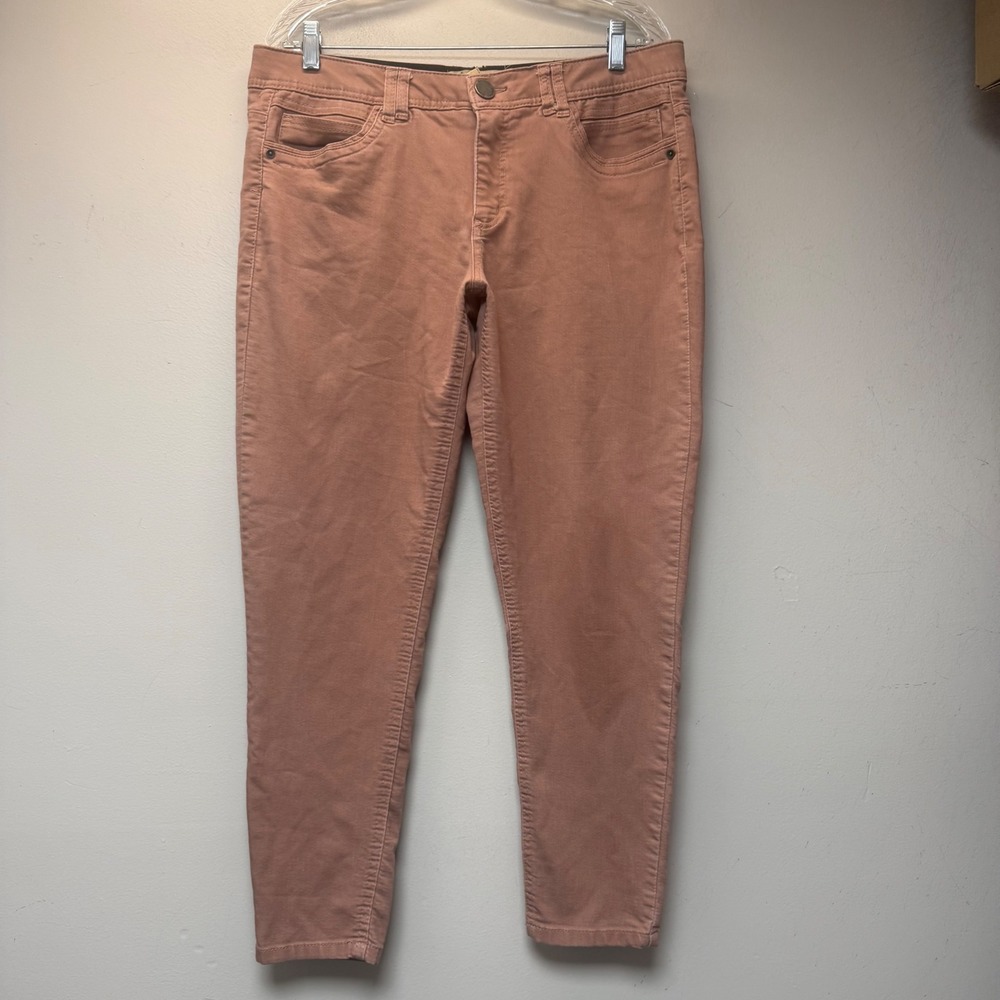 Democracy Ab Technology Pants Womens 14 Pink Excellent Skinny Stretch Dusty Rose